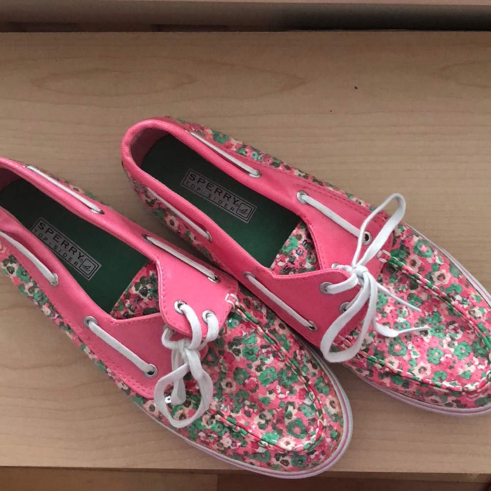 Floral sequined Sperry
